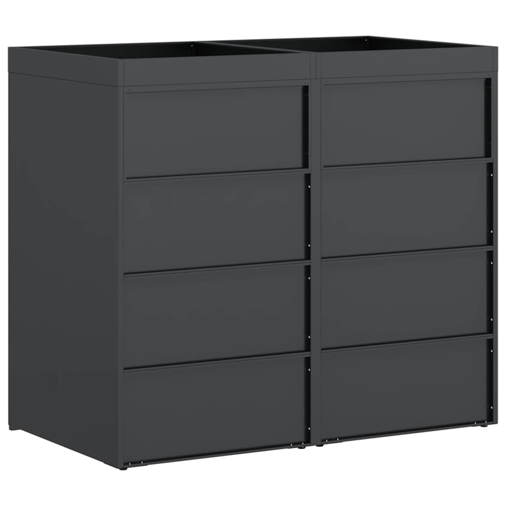Skladištenje kanti za 3 kante Antracit 340 x 77.5 x 115.5 cm