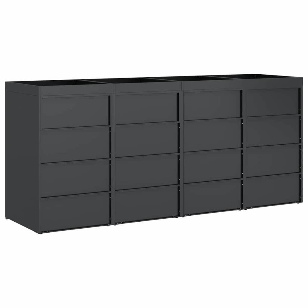 Skladištenje kanti za 3 kante Antracit 340 x 77.5 x 115.5 cm