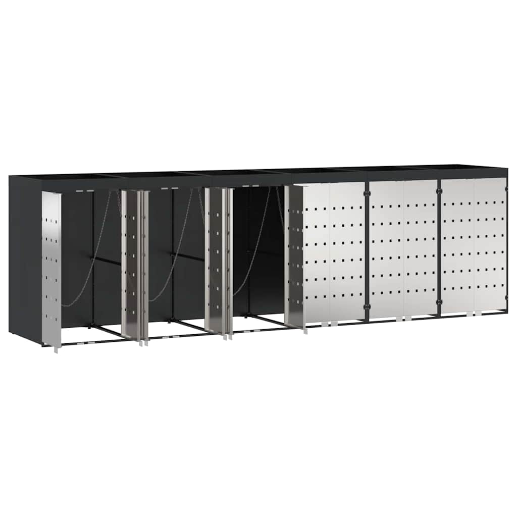 Skladištenje kanti za 3 kante Antracit 340 x 77.5 x 115.5 cm