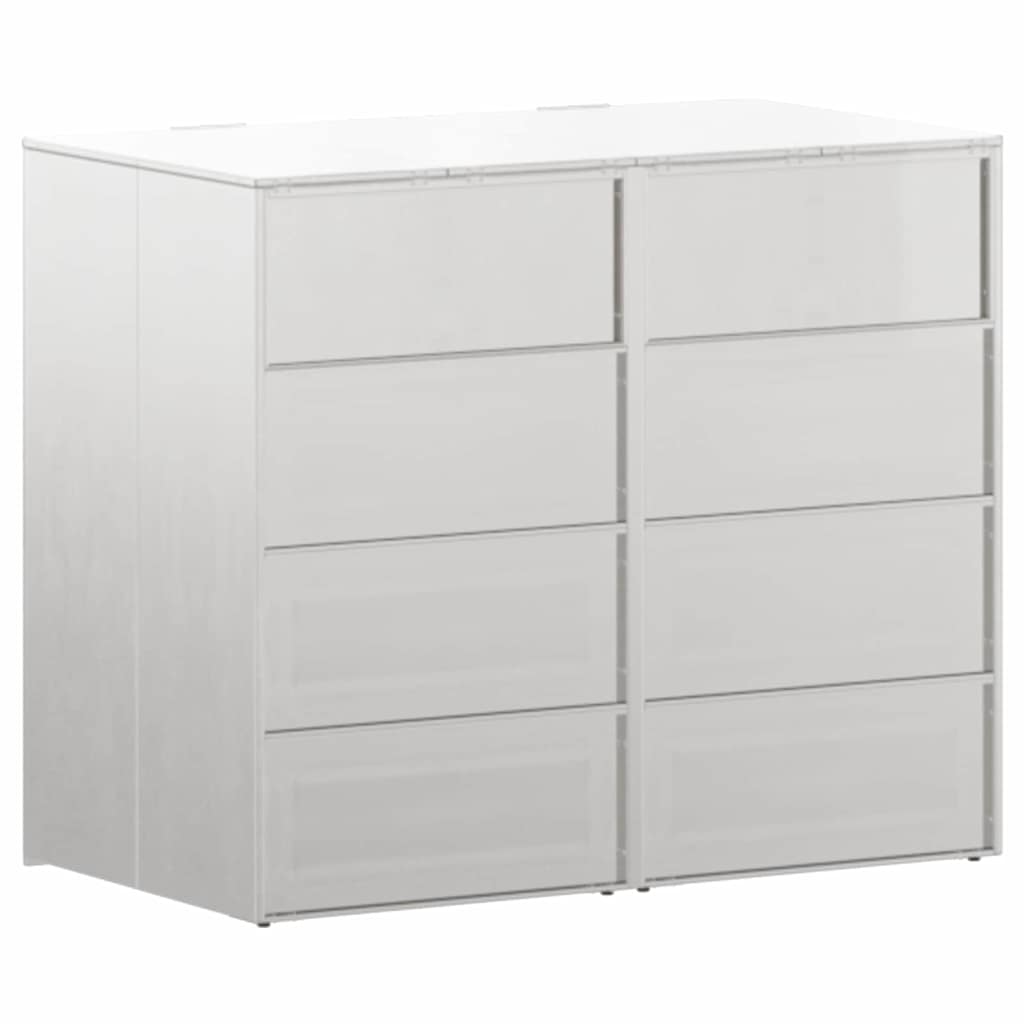 Skladištenje kanti za 3 kante Srebrno 340 x 77.5 x 115.5 cm