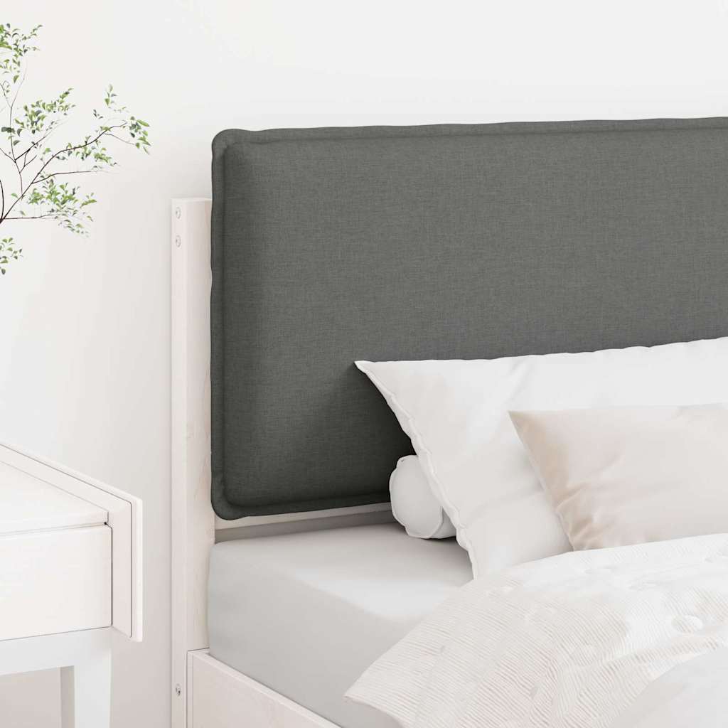 Tapecirani uzglavlje s uzglavljem Bijela i svijetlo siva 90 cm