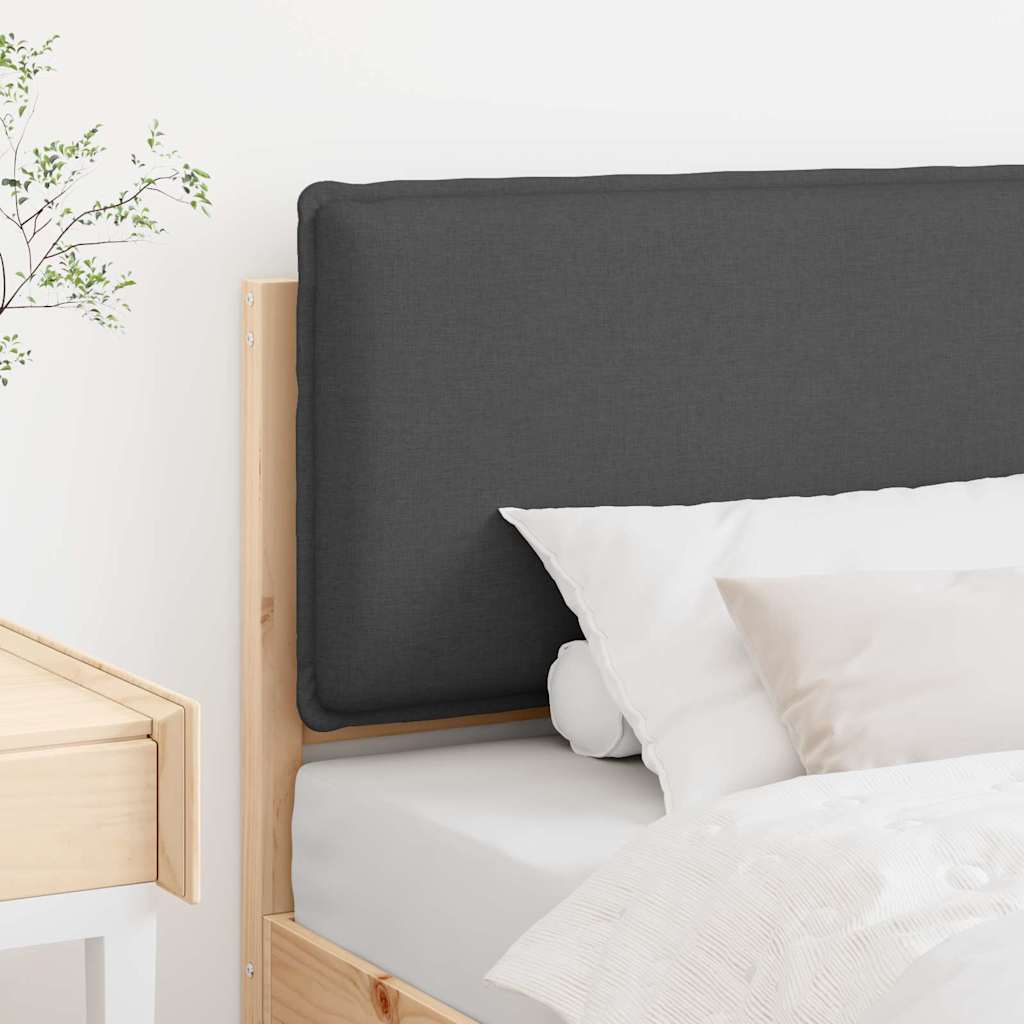 Tapecirani uzglavlje s uzglavljem Prirodna i tamno siva 80 cm