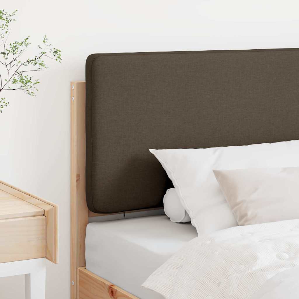 Tapecirani uzglavlje Smeđa i taupe 90 cm Čvrsto borovo drvo
