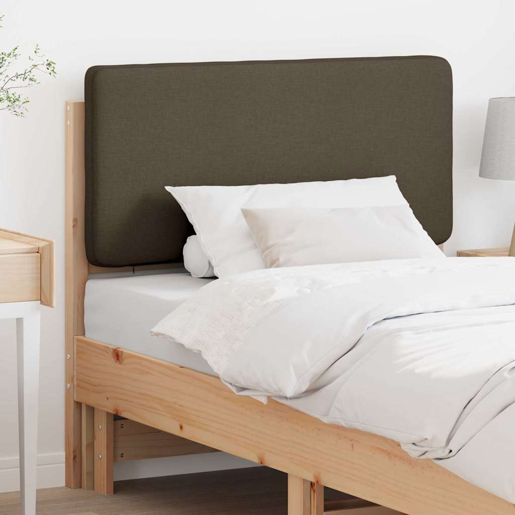 Tapecirani uzglavlje Smeđa i taupe 90 cm Čvrsto borovo drvo