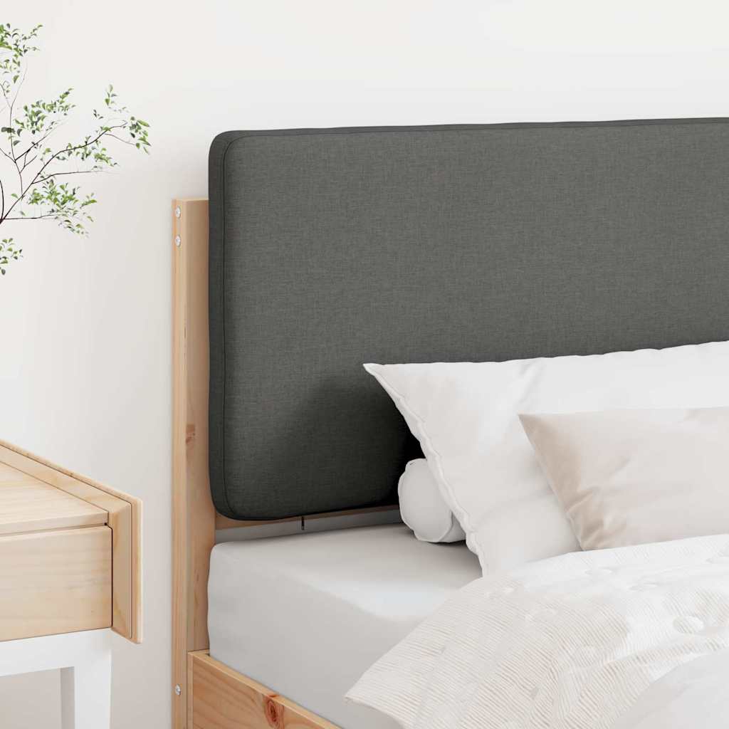 Tapecirani uzglavlje s uzglavljem Smeđa i svijetlosiva 80 cm