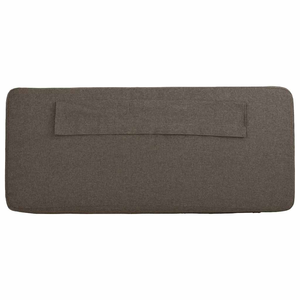 Tapecirani uzglavlje Smeđa i taupe 80 cm Čvrsto borovo drvo