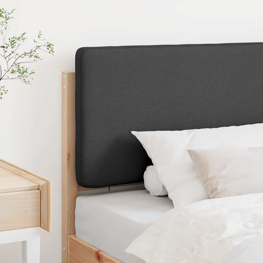 Tapecirani uzglavlje s uzglavljem Smeđa i tamno siva 75 cm