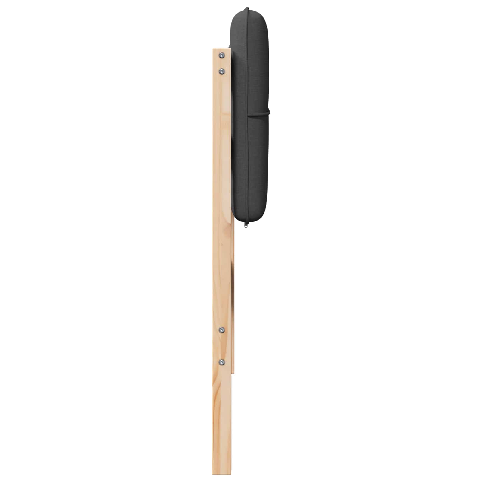Tapecirani uzglavlje s uzglavljem Smeđa i tamno siva 100 cm