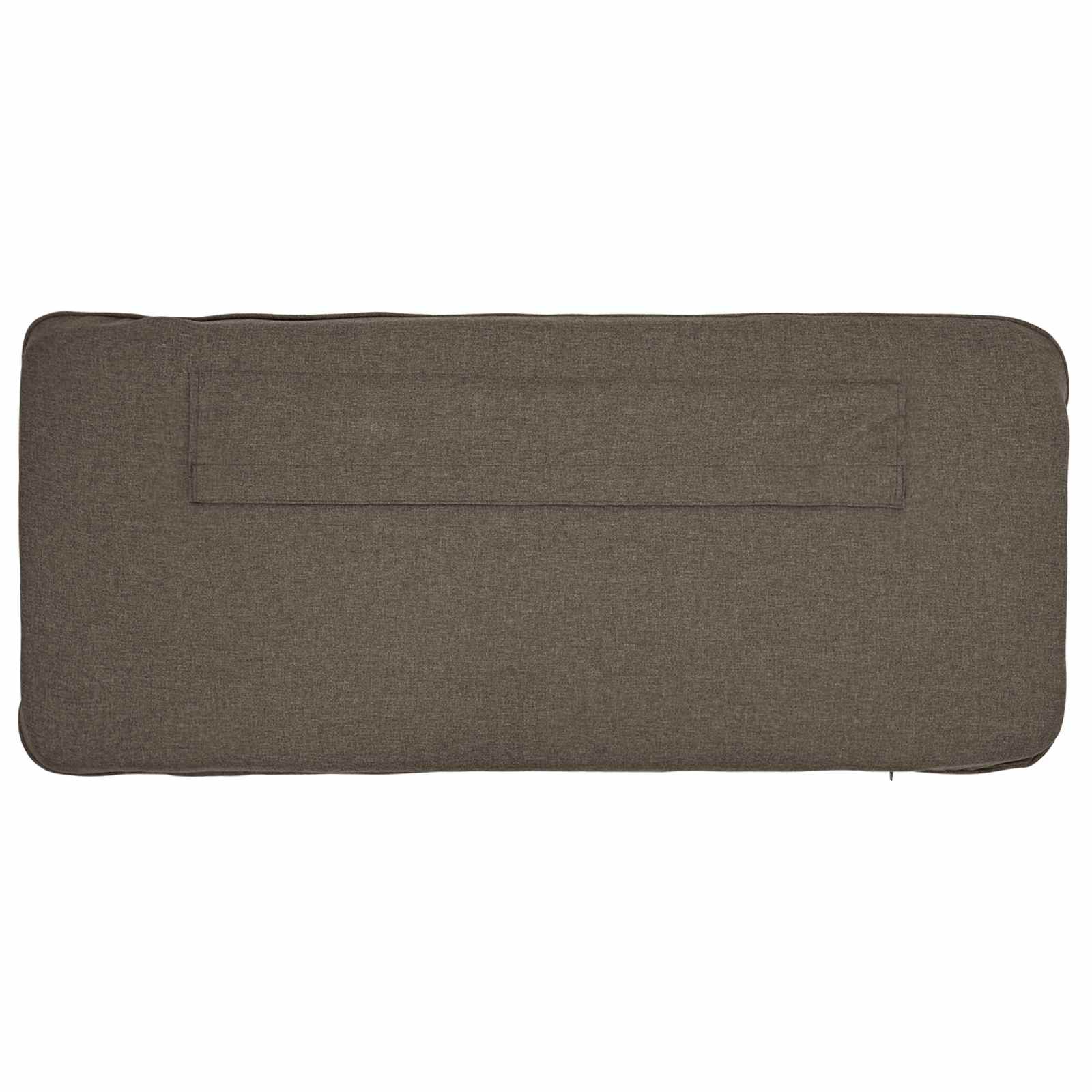 Tapecirani uzglavlje Smeđa i taupe 120 cm Čvrsto borovo drvo