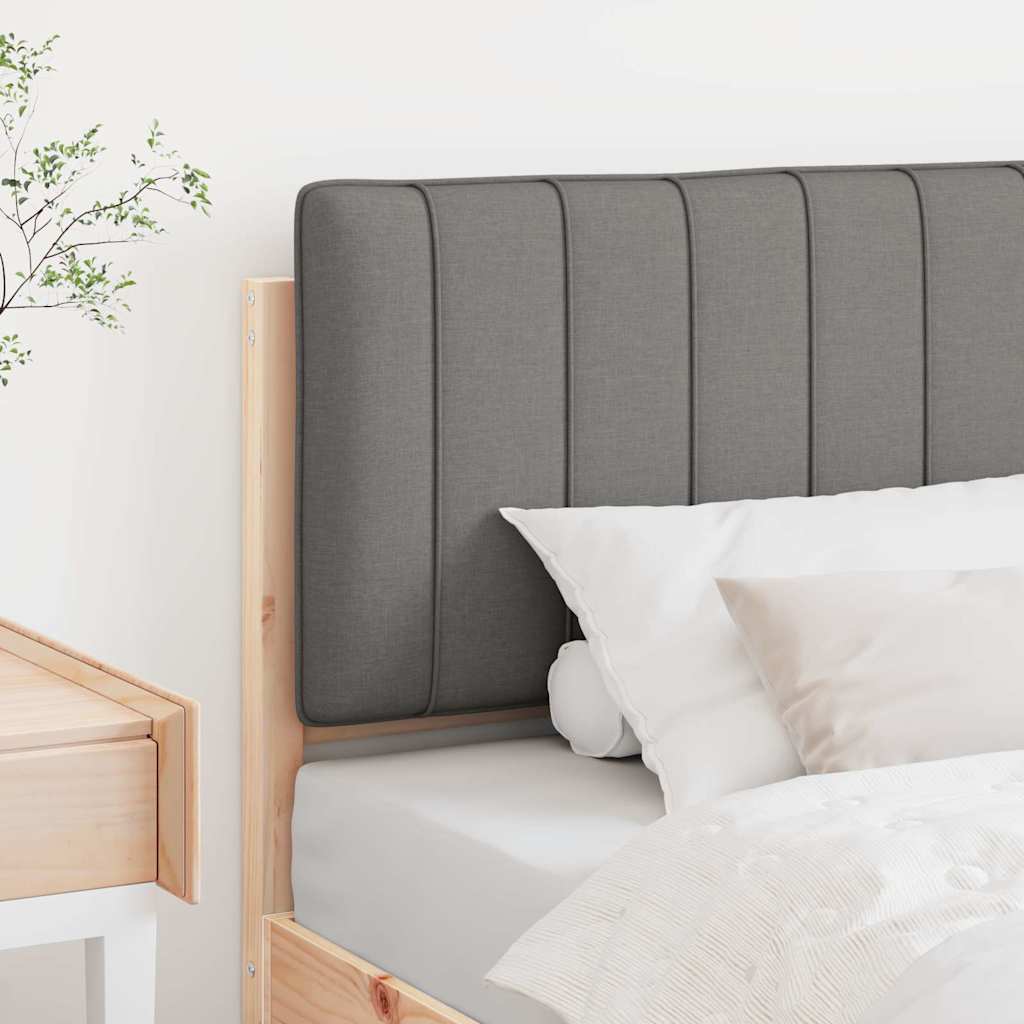 Tapecirani uzglavlje s uzglavljem Smeđa i svijetlosiva 90 cm