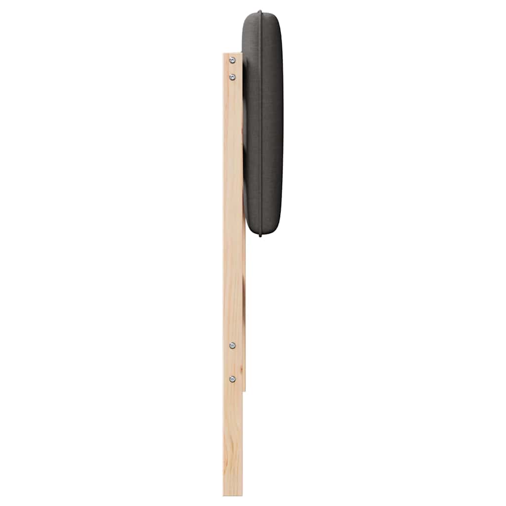Tapecirani uzglavlje s uzglavljem Smeđa i tamno siva 90 cm