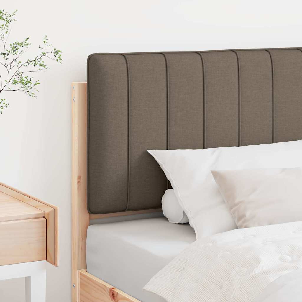 Tapecirani uzglavlje Smeđa i taupe 90 cm Čvrsto borovo drvo
