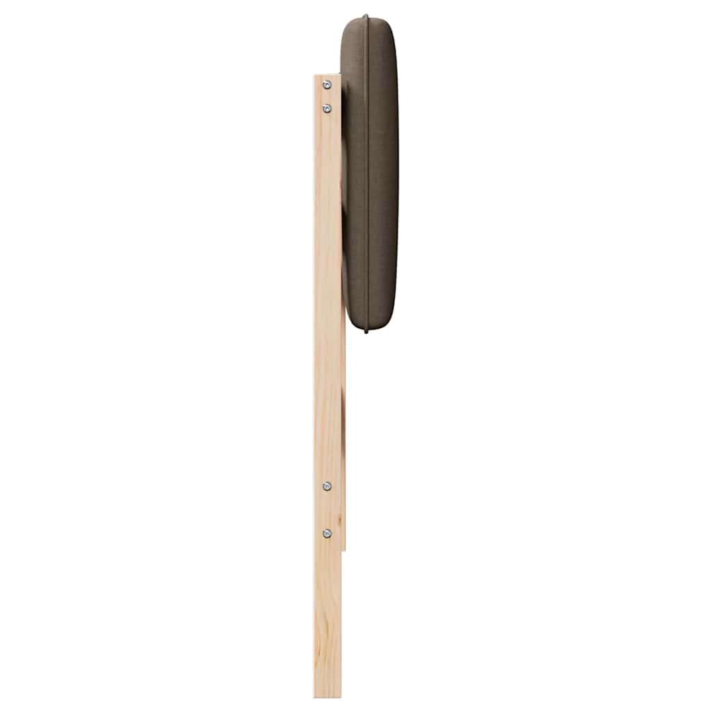 Tapecirani uzglavlje Smeđa i taupe 90 cm Čvrsto borovo drvo