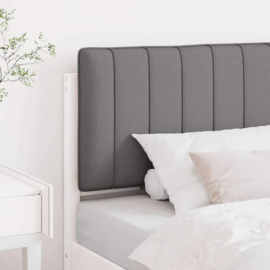 Tapecirani uzglavlje s uzglavljem Bijela i svijetlo siva 90 cm