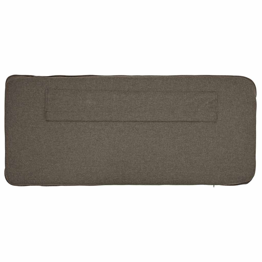 Tapecirani uzglavlje Smeđa i taupe 80 cm Čvrsto borovo drvo