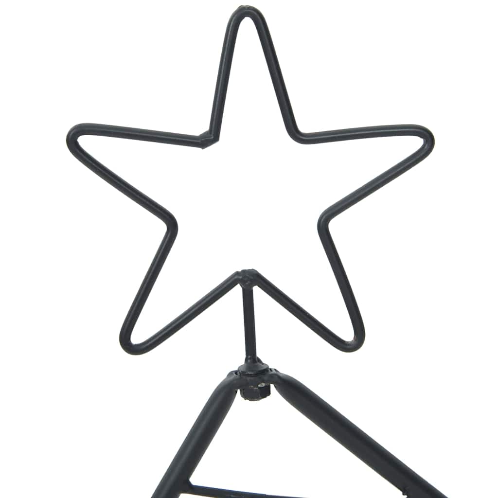 Metalna božićna jelka s stalakom Crna 60 cm Čelik