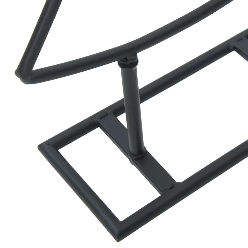 Metalna božićna jelka s stalakom Crna 125 cm Čelik