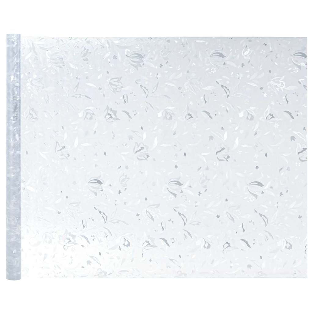 Statička folija za prozore Uzorak cvjetova 45 x 500 cm PVC