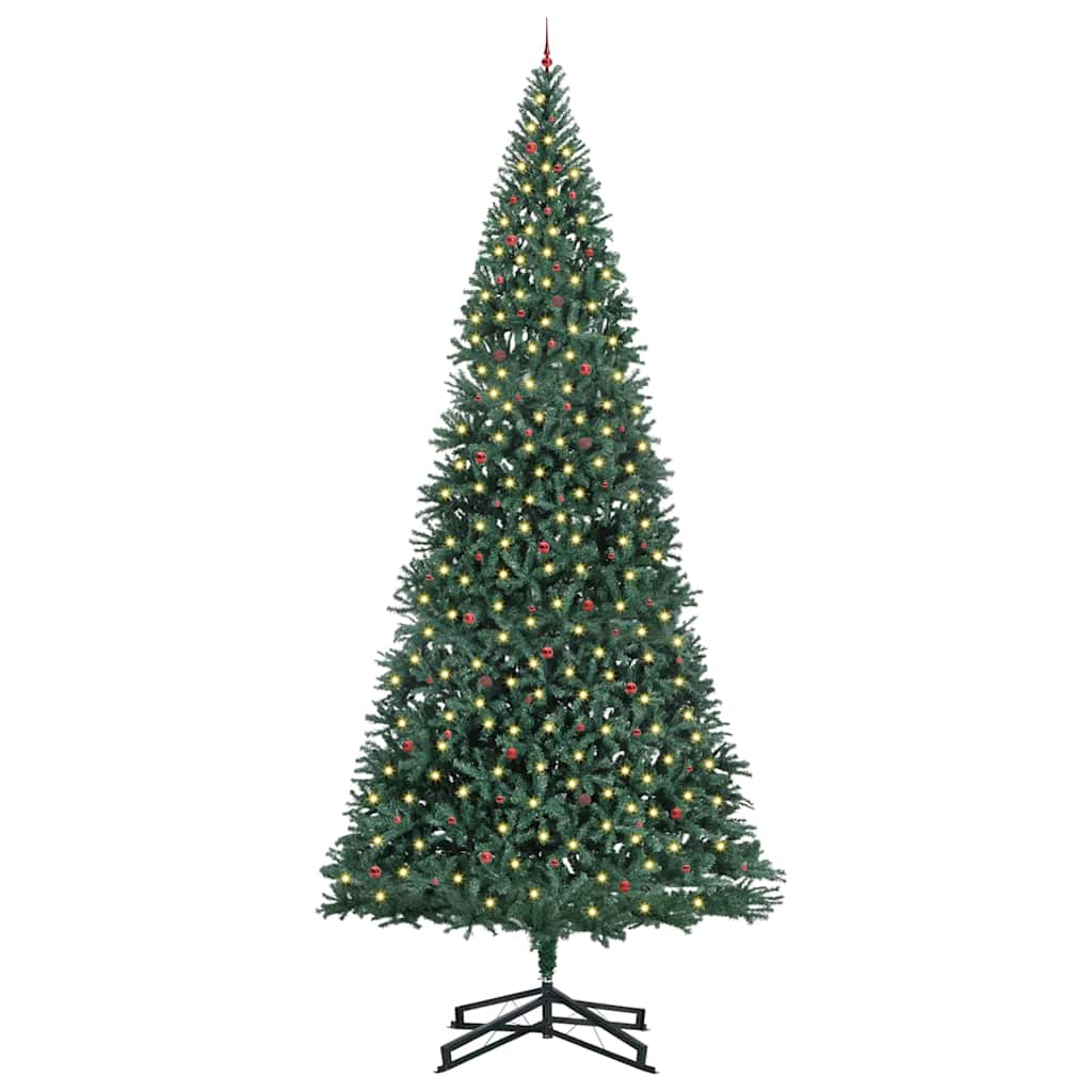 Umjetna božićna jelka s lampicama Zelena 500 cm PVC