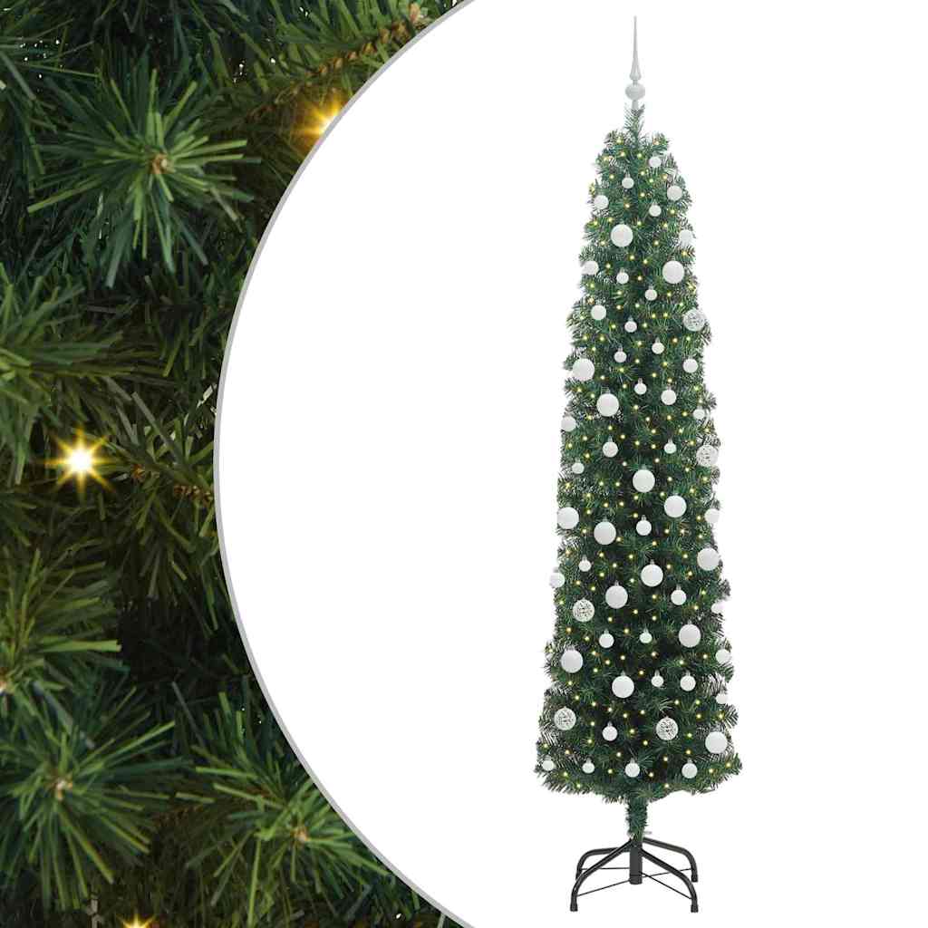 Umjetno božićno drvce Zelena 210 cm PVC i čelik i plastika