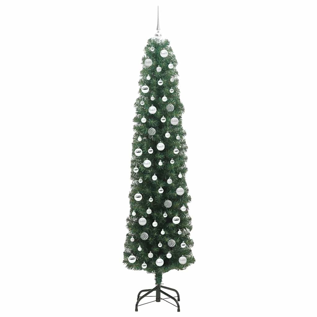 Umjetno božićno drvce Zelena 210 cm PVC i čelik i plastika