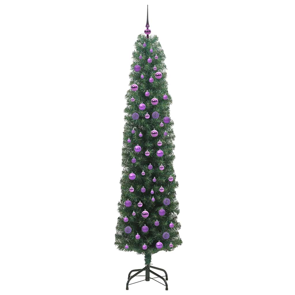 Umjetno božićno drvce Zelena 210 cm PVC i čelik i plastika
