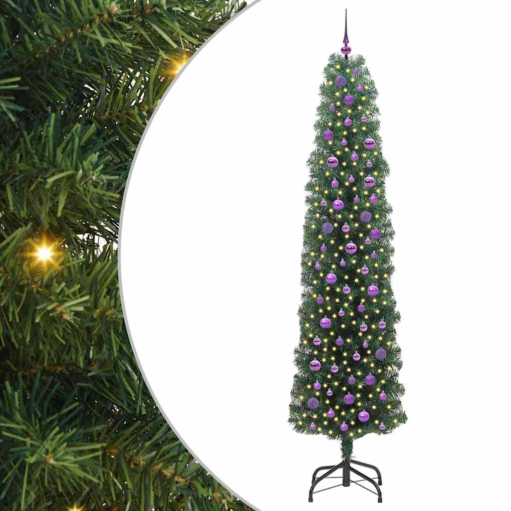 Umjetno božićno drvce Zelena 240 cm PVC i čelik i plastika