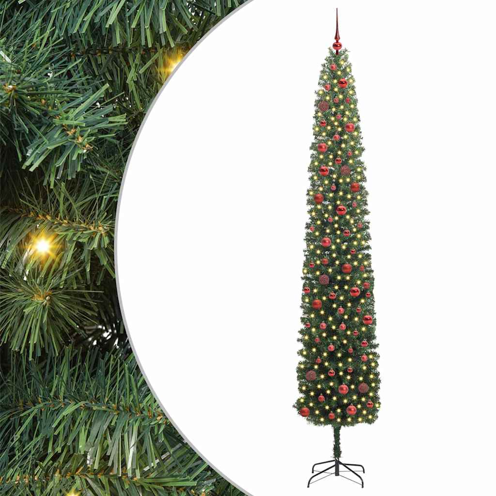 Umjetno božićno drvce Zelena 270 cm PVC i čelik i plastika