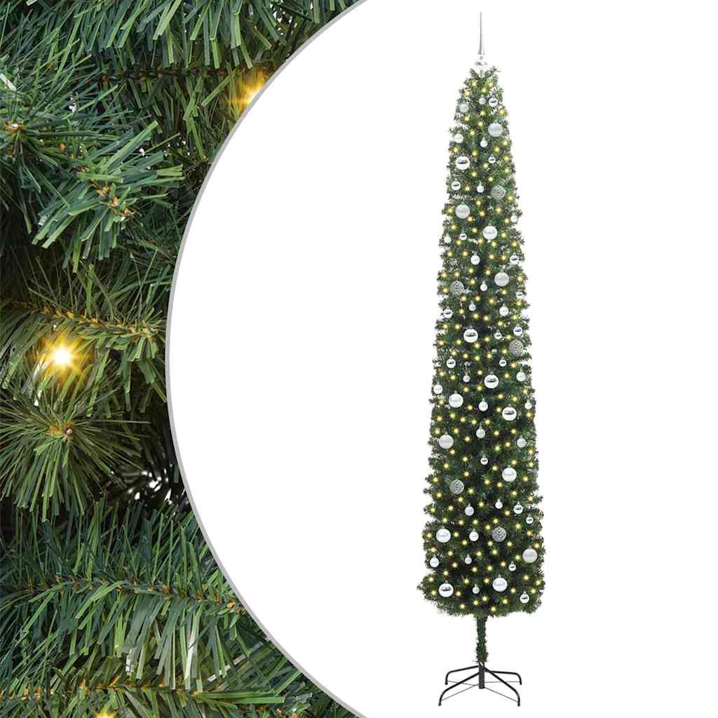 Umjetno božićno drvce Zelena 270 cm PVC i čelik i plastika