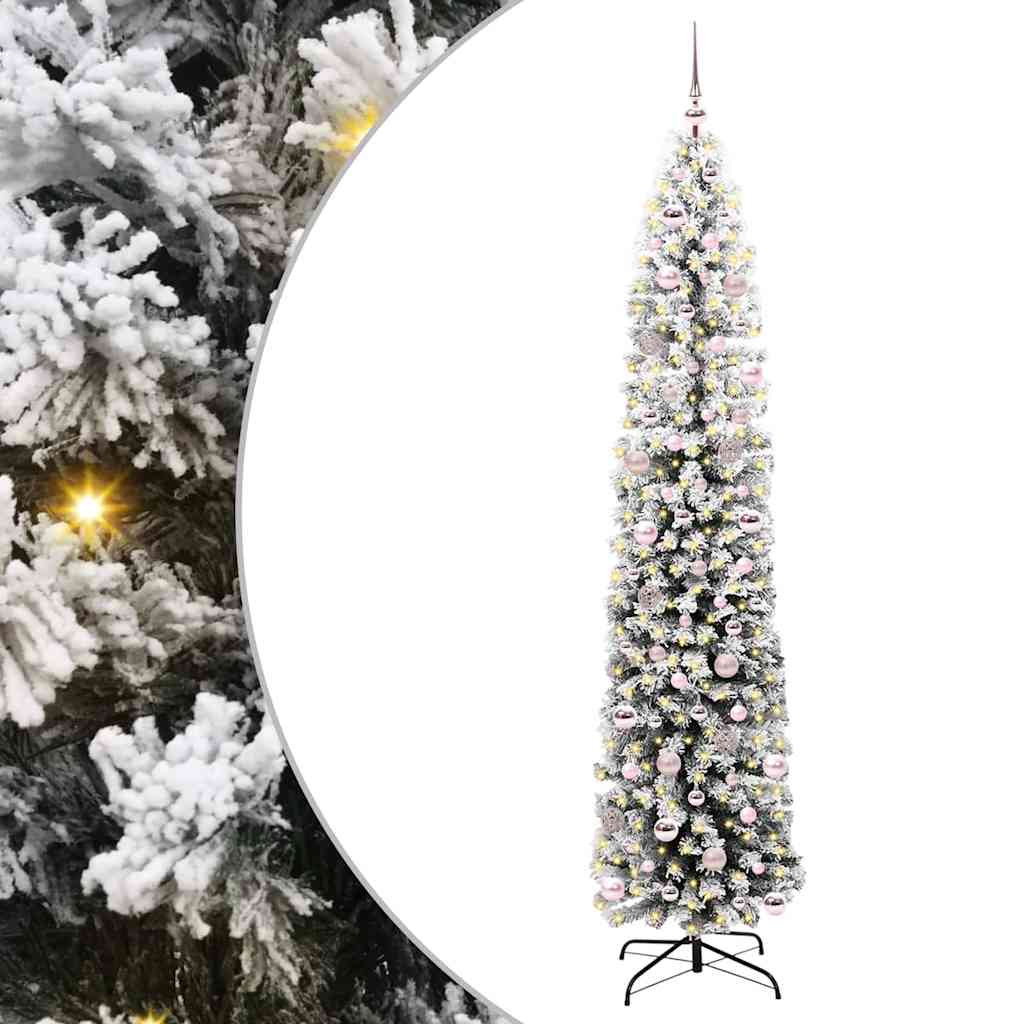 Umjetno božićno drvce Zelena 240 cm PVC i čelik i plastika