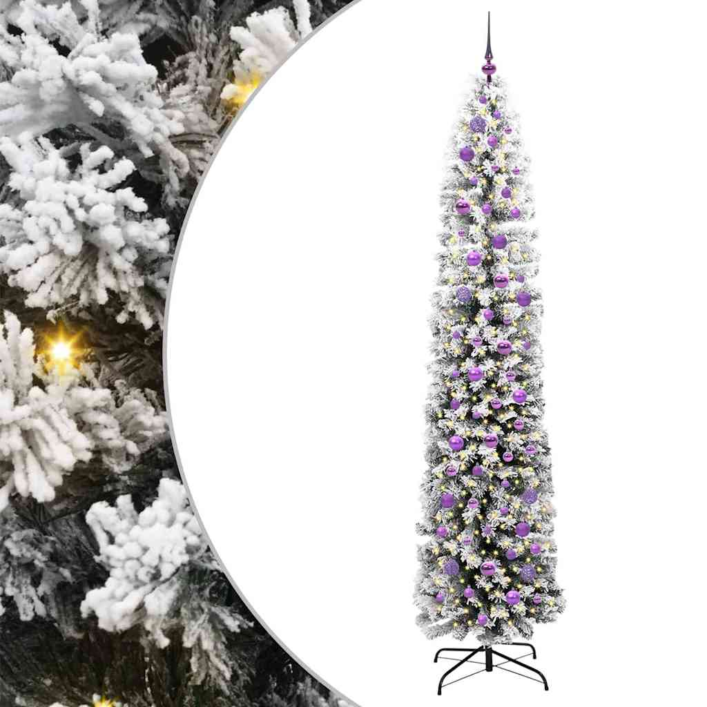 Umjetno božićno drvce Zelena 240 cm PVC i čelik i plastika