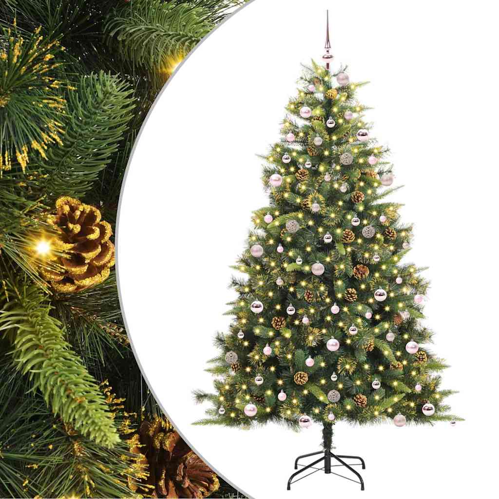 Umjetno Drvo za Božić s Šišarkama Zelena 240 cm