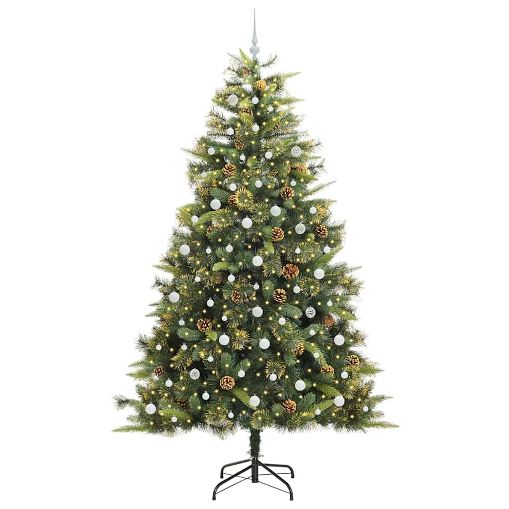 Umjetno Drvo za Božić s Šišarkama Zelena 240 cm