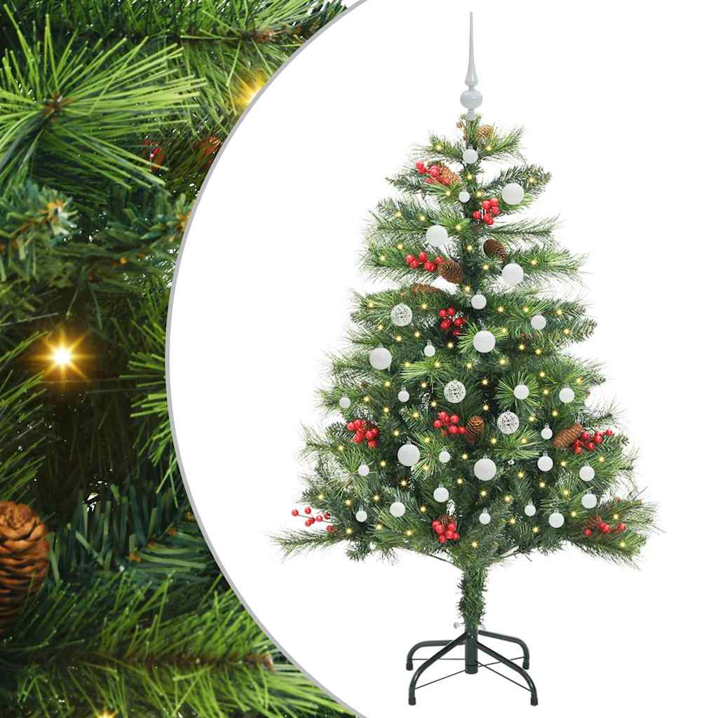 Umjetno božićno drvce 150 LED lampica Topla bijela PVC i metal