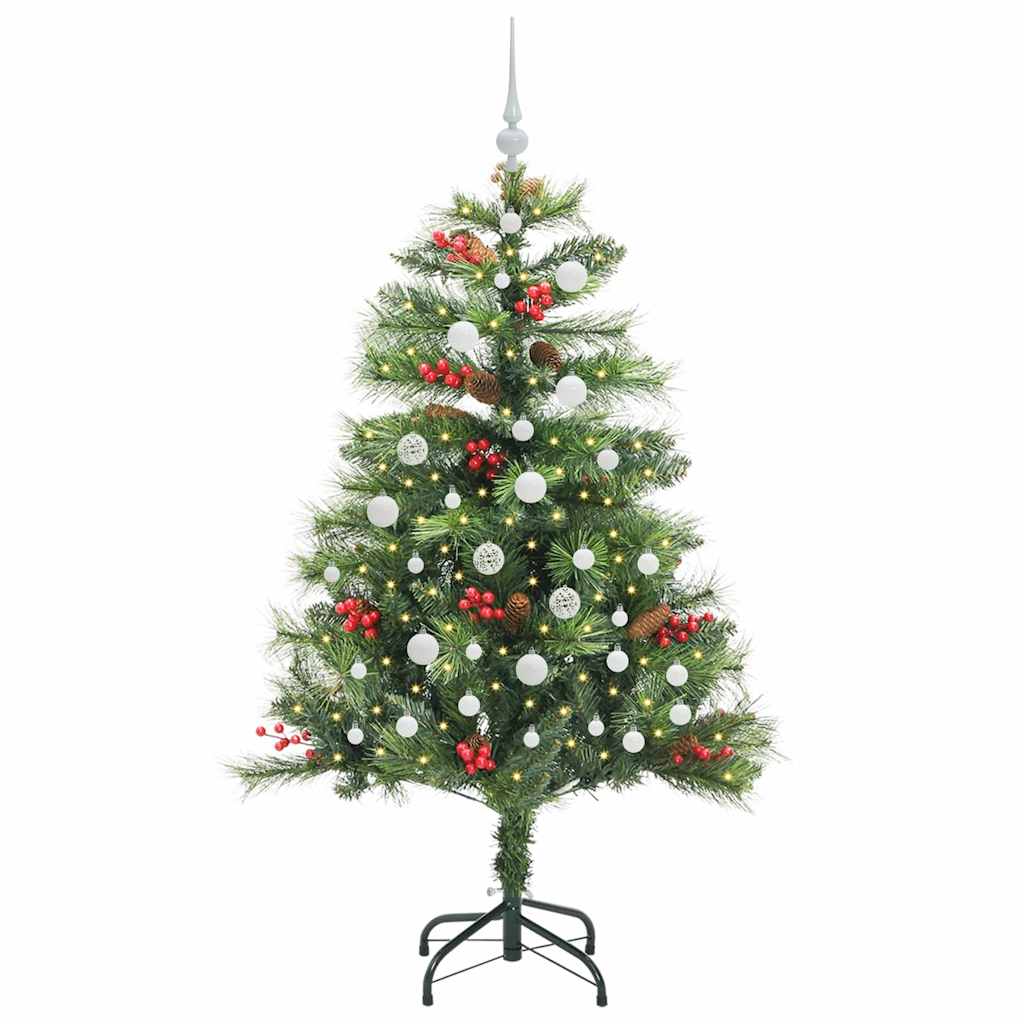 Umjetno božićno drvce 150 LED lampica Topla bijela PVC i metal