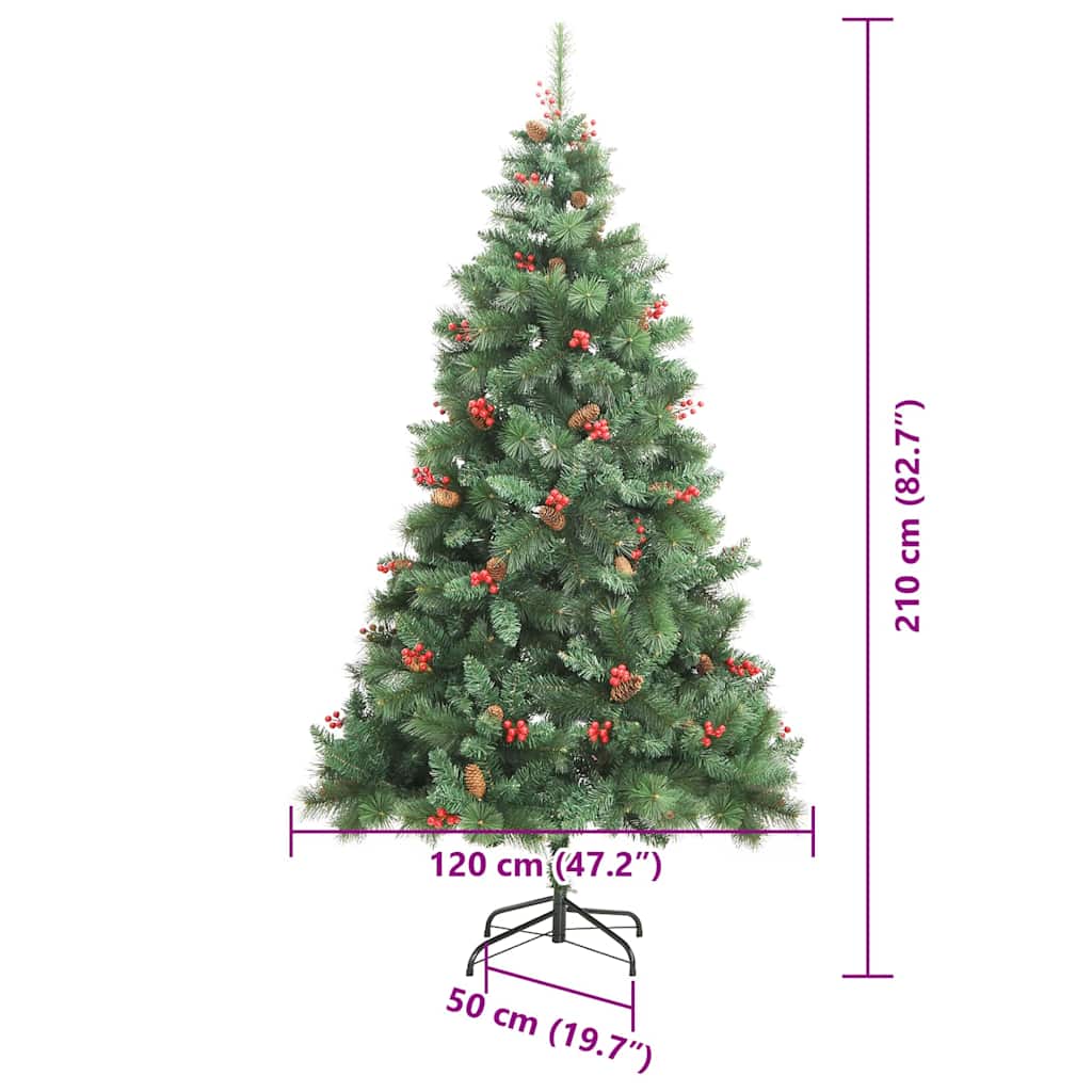 Umjetno božićno drvce 300 LED lampica Topla bijela PVC i metal