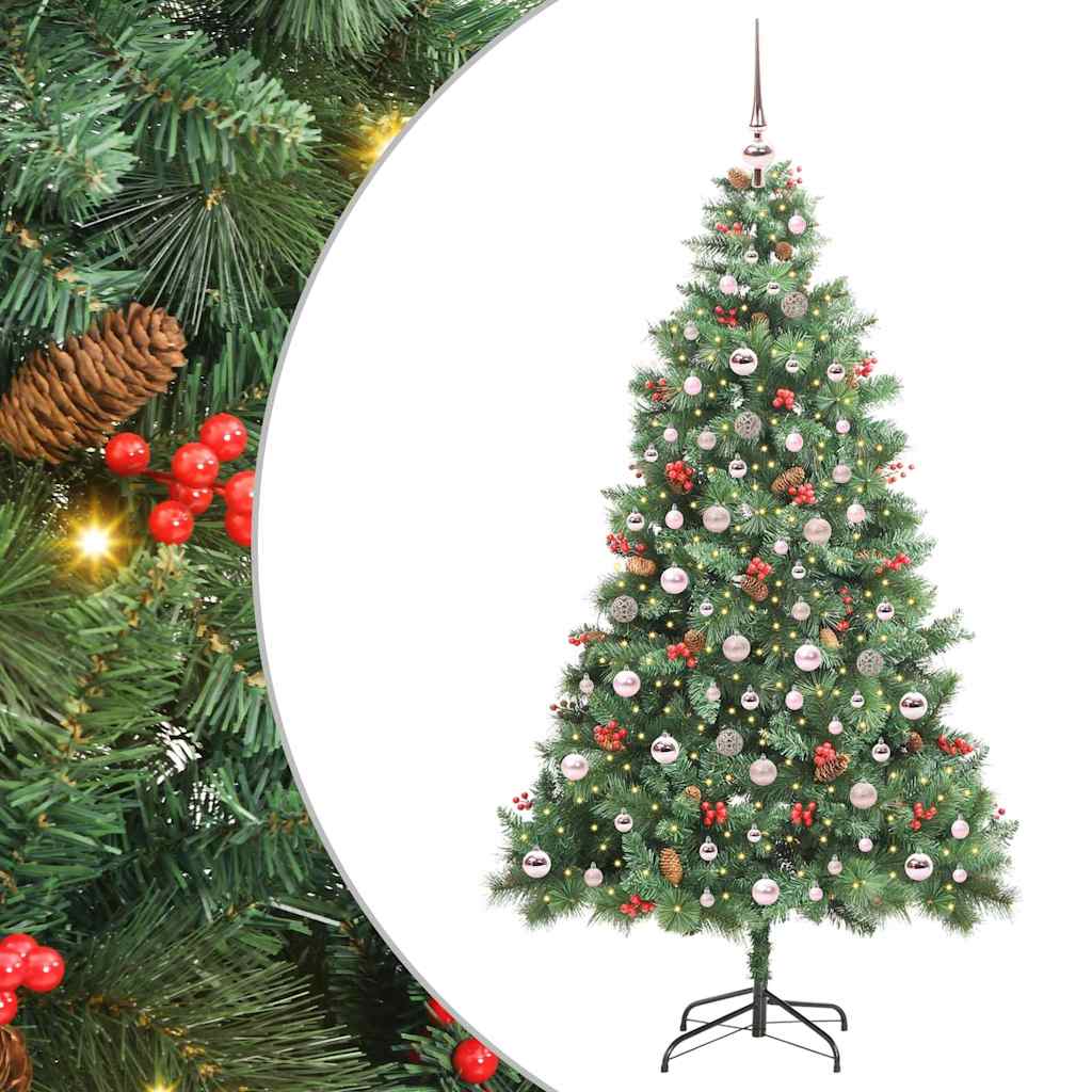 Umjetno božićno drvce 300 LED lampica Topla bijela PVC i metal