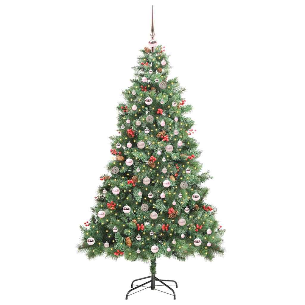 Umjetno božićno drvce 300 LED lampica Topla bijela PVC i metal