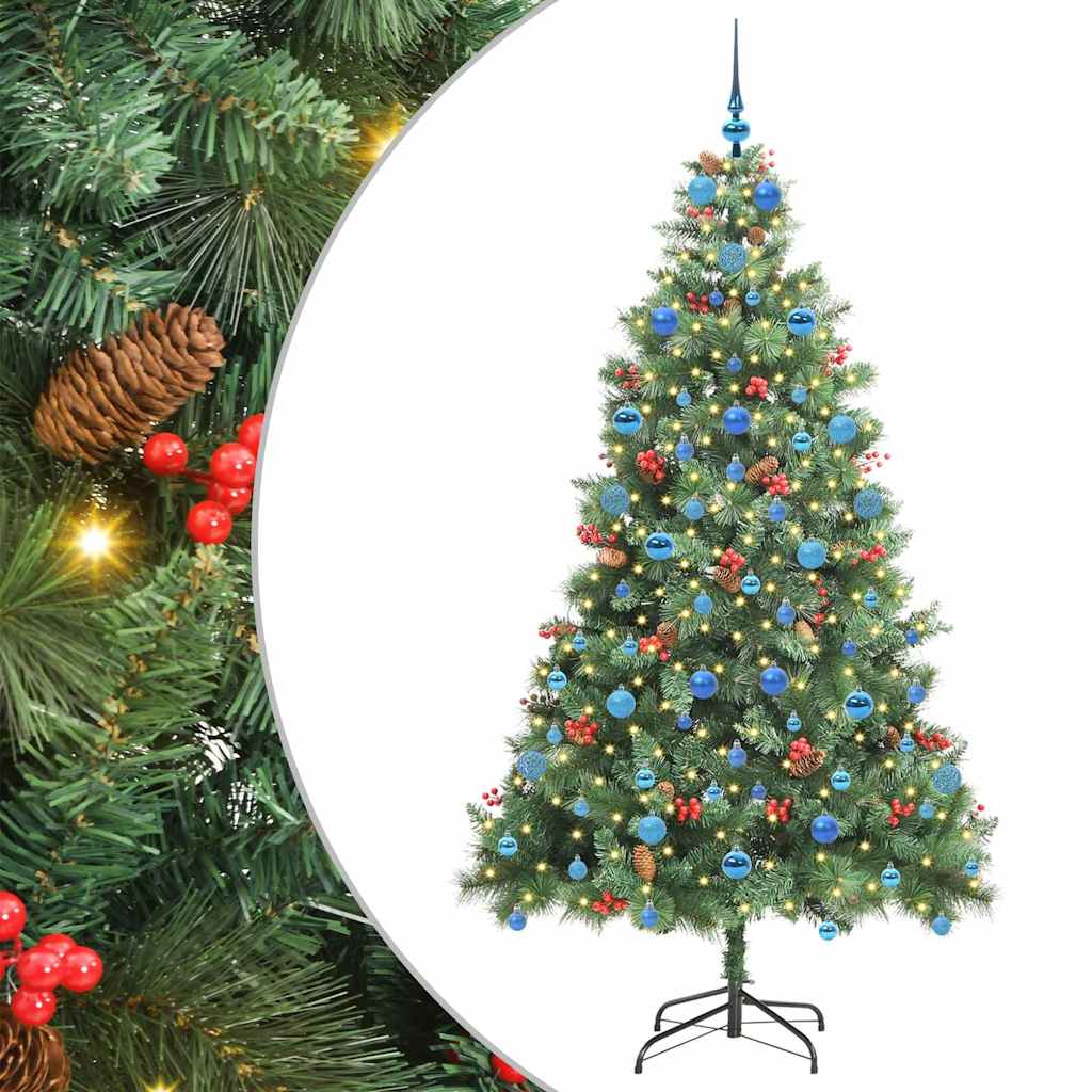 Umjetno božićno drvce 300 LED lampica Topla bijela PVC i metal