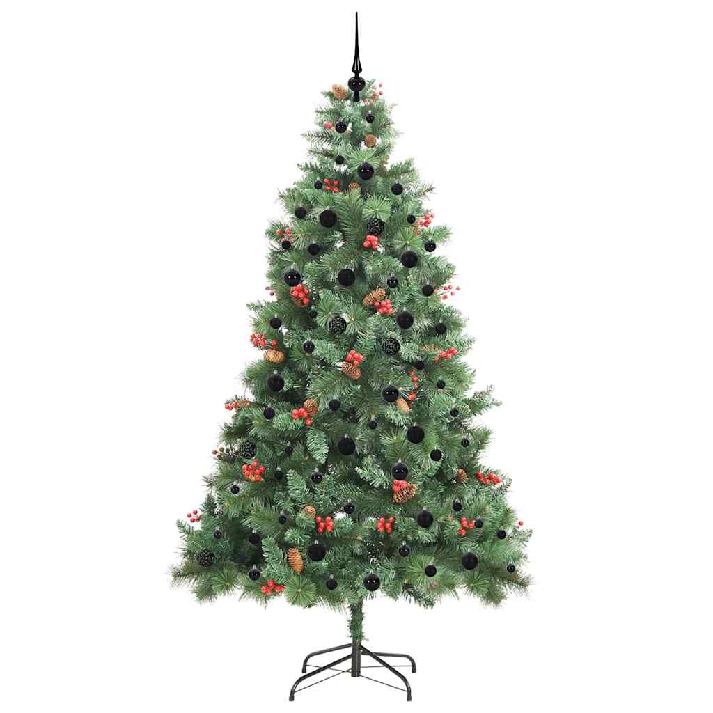 Umjetno božićno drvce S LED lampica Zelena 240 cm PVC i metal