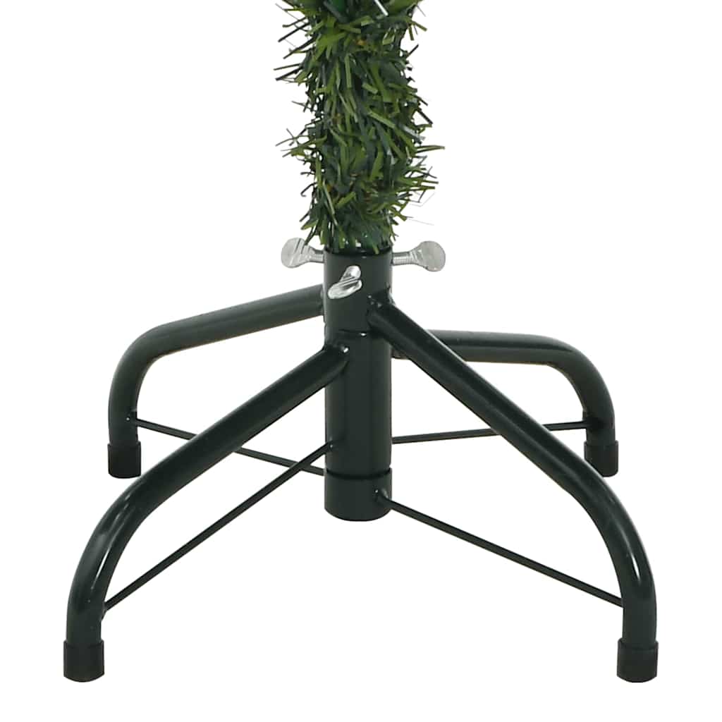Umjetno božićno drvce S LED lampica Zelena i bijela 120 cm