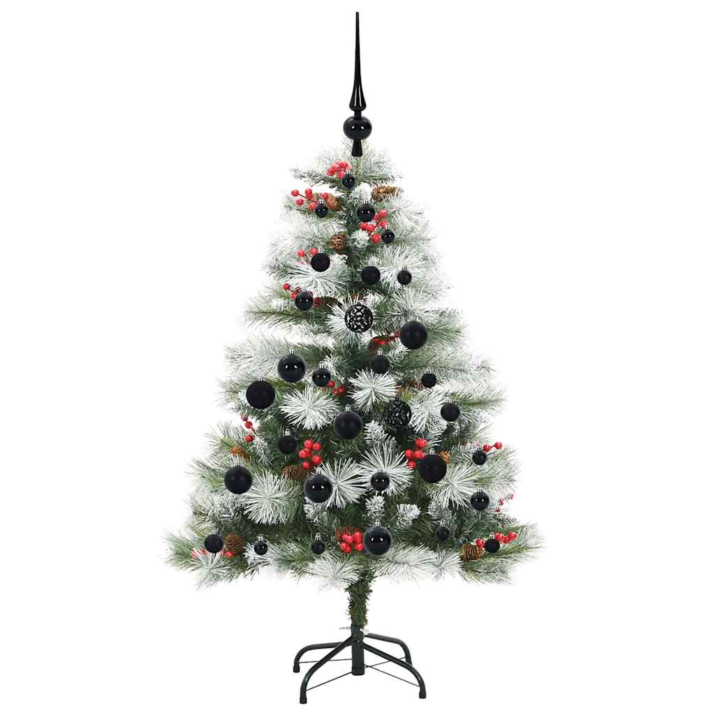 Umjetno božićno drvce S LED lampica Zelena i bijela 120 cm