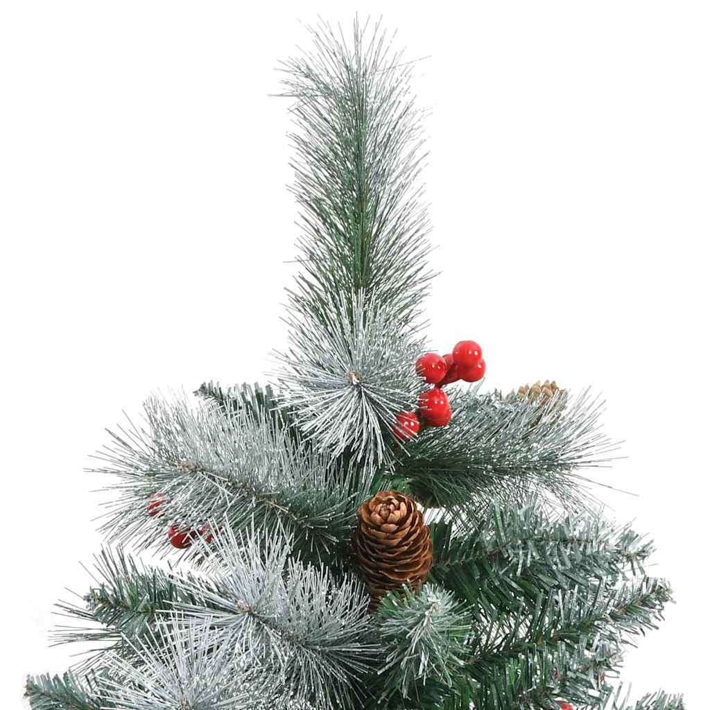 Umjetno božićno drvce S LED lampica Zelena i bijela 240 cm