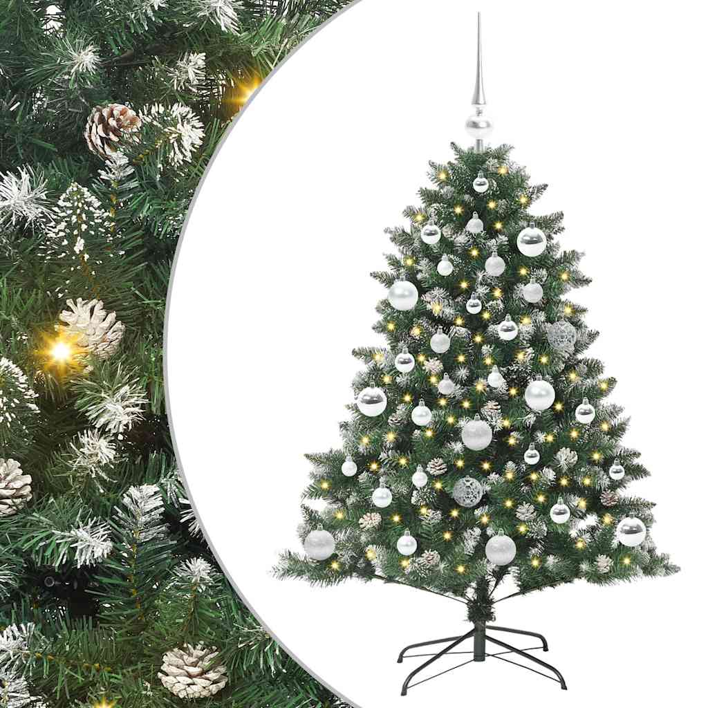 Umjetno božićno drvce Zelena 120 cm PVC, Plastika i Čelik