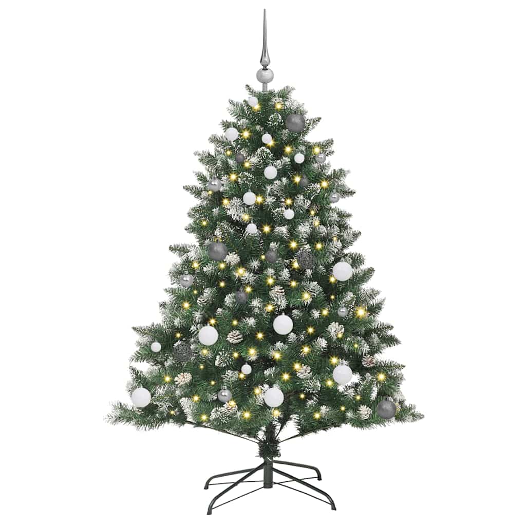 Umjetno božićno drvce Zelena 150 cm PVC, Plastika i Čelik