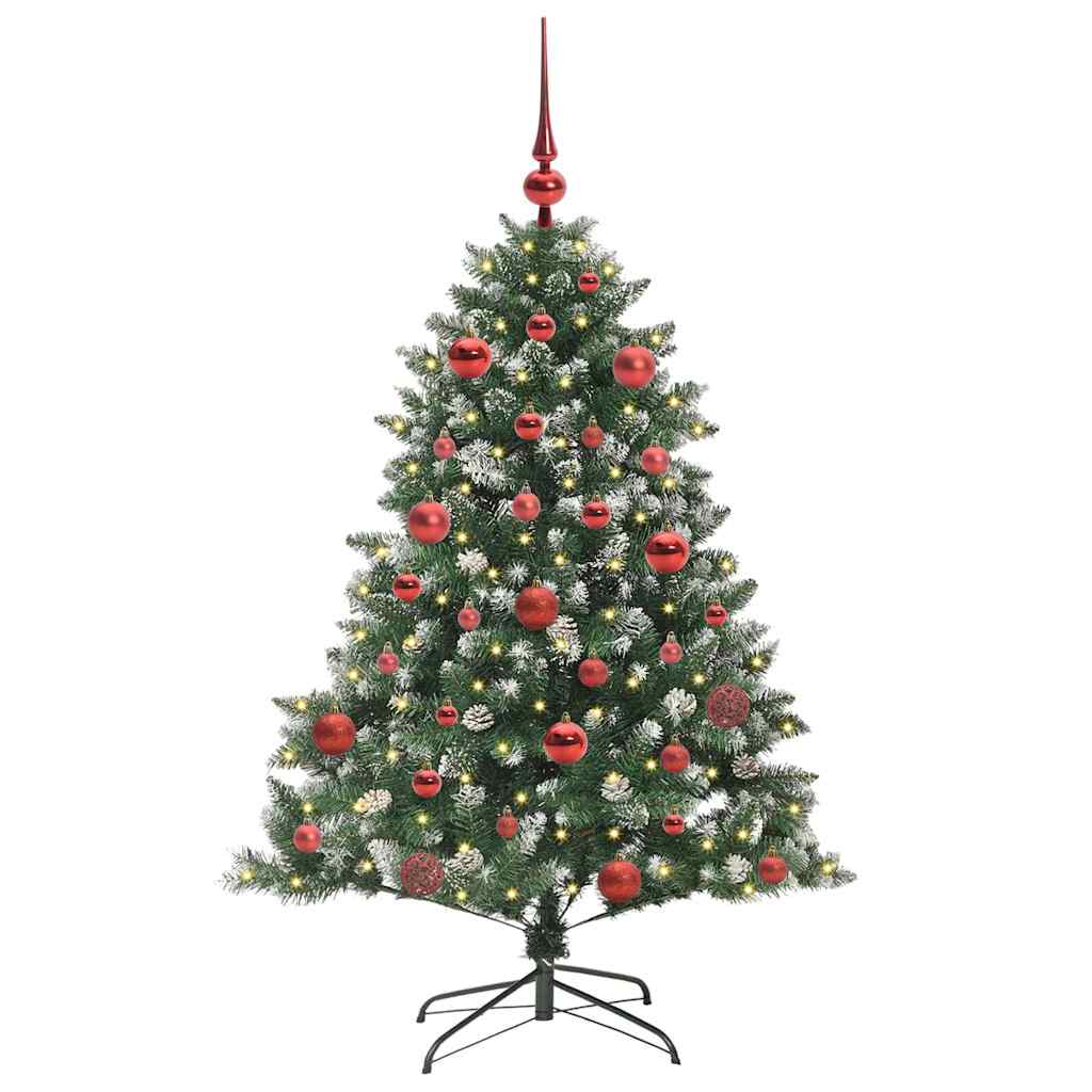 Umjetno božićno drvce Zelena 150 cm PVC, Plastika i Čelik