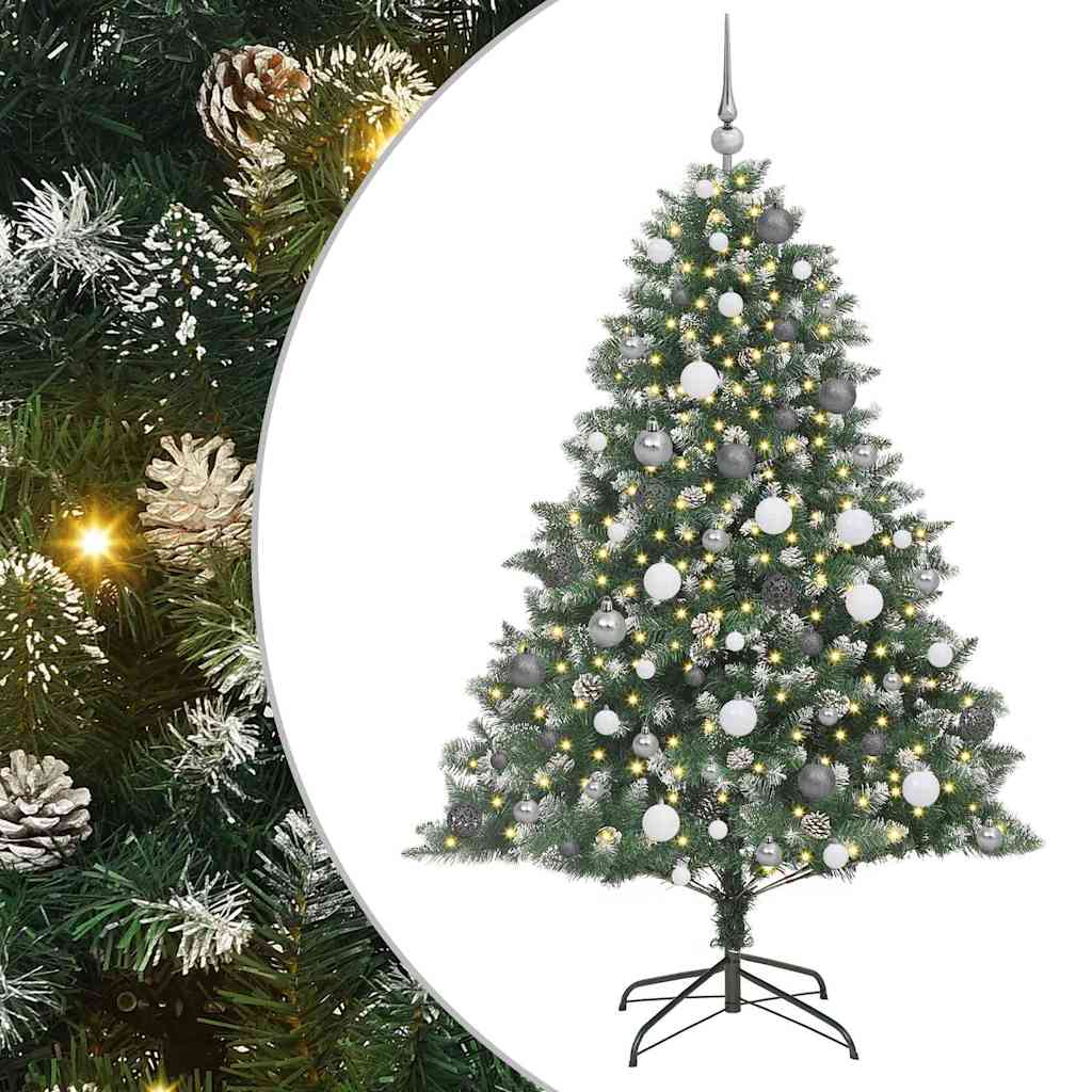 Umjetno božićno drvce Zelena 180 cm PVC, Plastika i Čelik