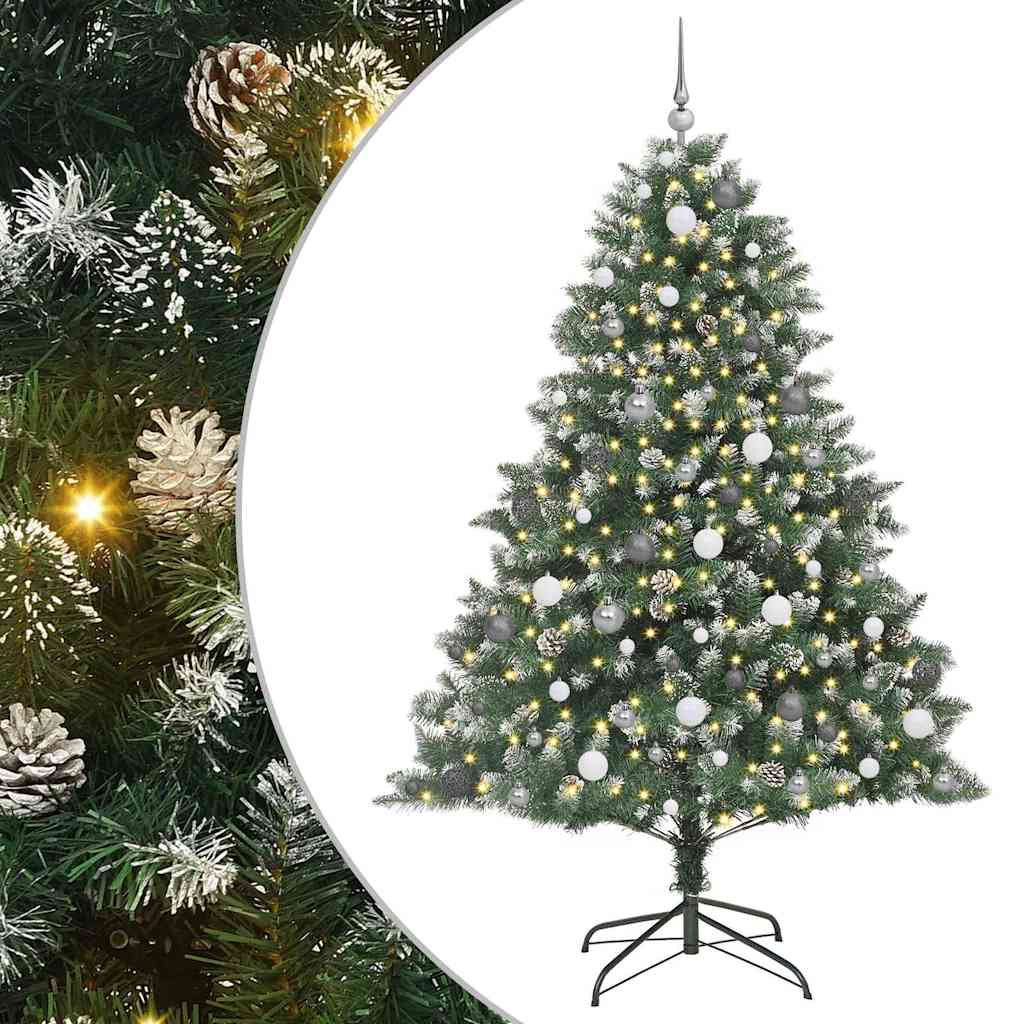 Umjetno božićno drvce Zelena 210 cm PVC, Plastika i Čelik
