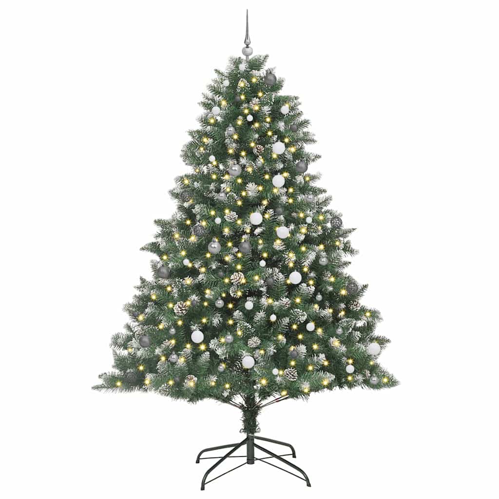 Umjetno božićno drvce Zelena 240 cm PVC, Plastika i Čelik