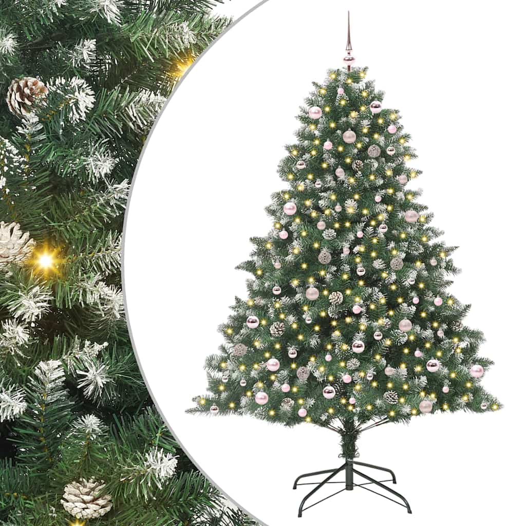 Umjetno božićno drvce Zelena 240 cm PVC, Plastika i Čelik
